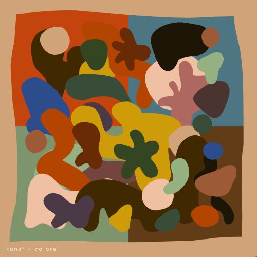 Tricolore by Kunst & Colore, 87cm Silk Scarf