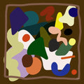 Chocolate Fondue by Kunst & Colore, 87cm Silk Scarf