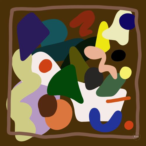 Chocolate Fondue by Kunst & Colore, 87cm Silk Scarf