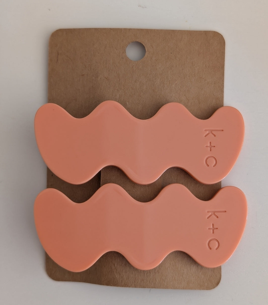 Wiggle Hair Clip 8cm in Salmon