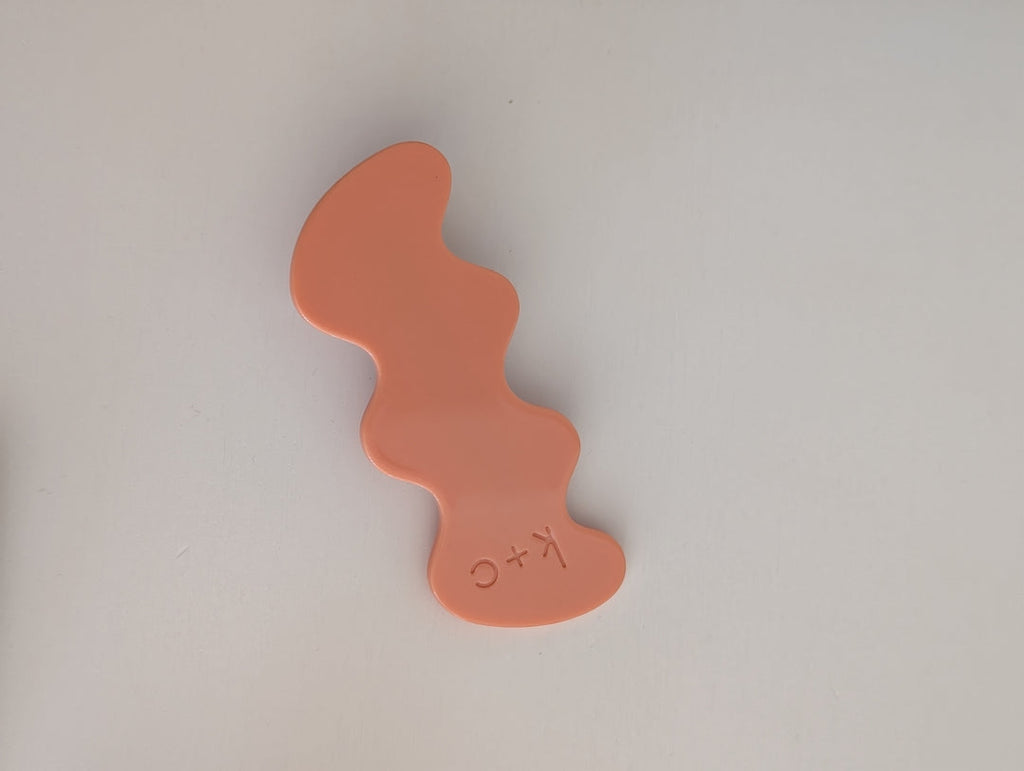 Wiggle Hair Clip 8cm in Salmon