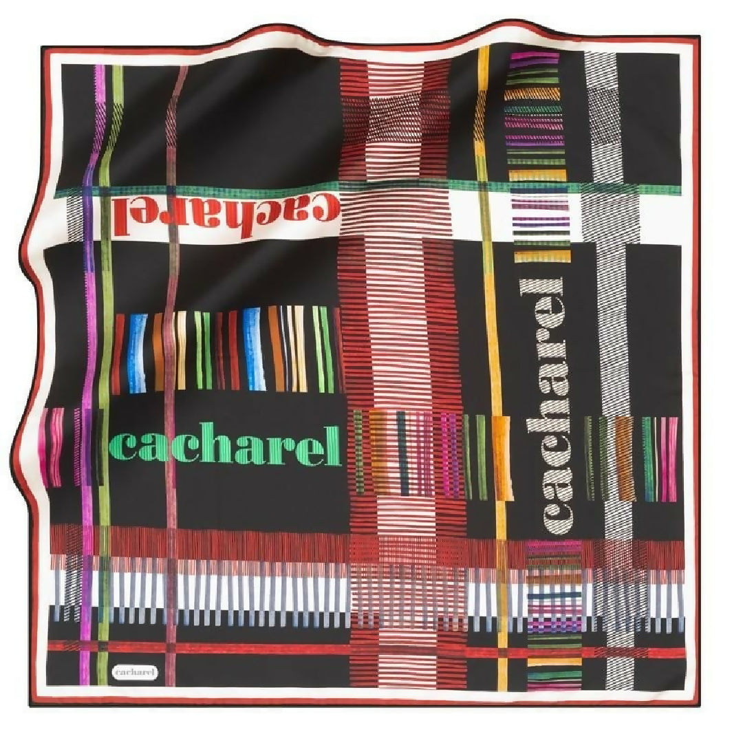 Cacharel Sketched Plaid Black