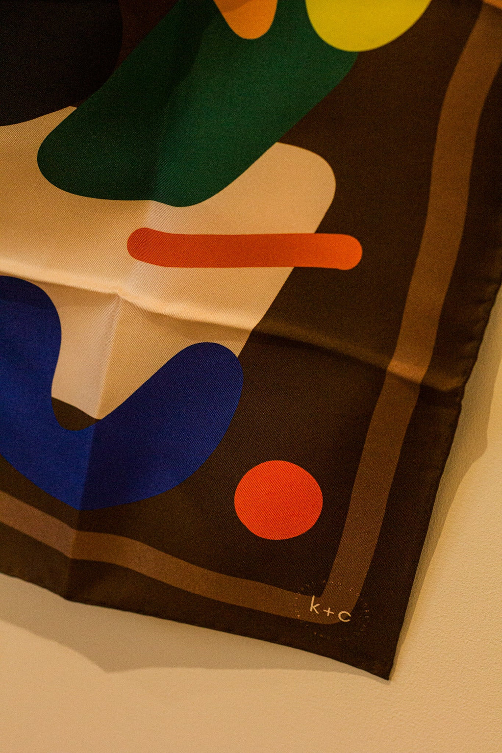 Chocolate Fondue by Kunst & Colore, 63cm Silk Scarf