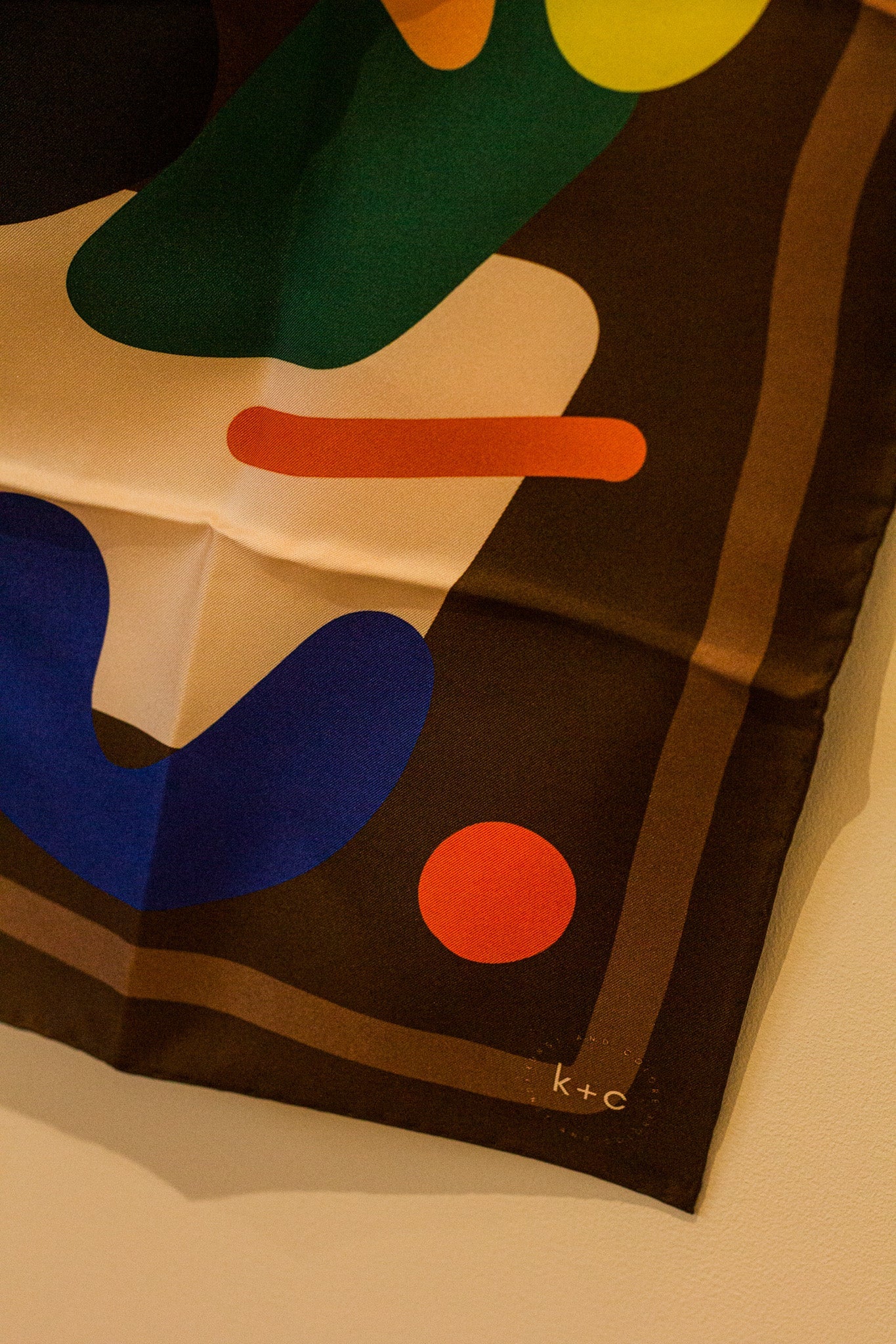 Chocolate Fondue by Kunst & Colore, 87cm Silk Scarf