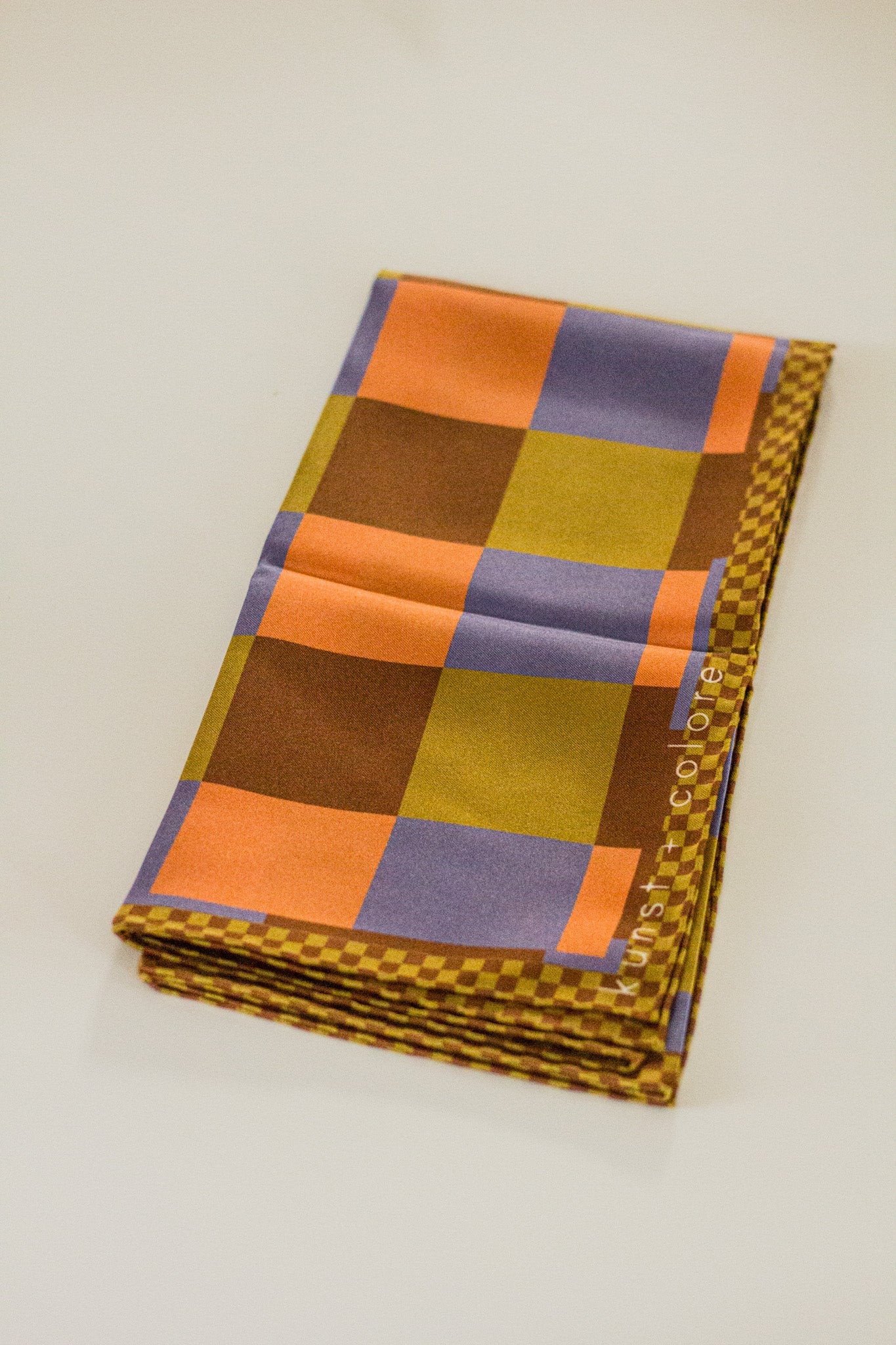 Checkmate by Kunst & Colore, 63cm Silk Scarf