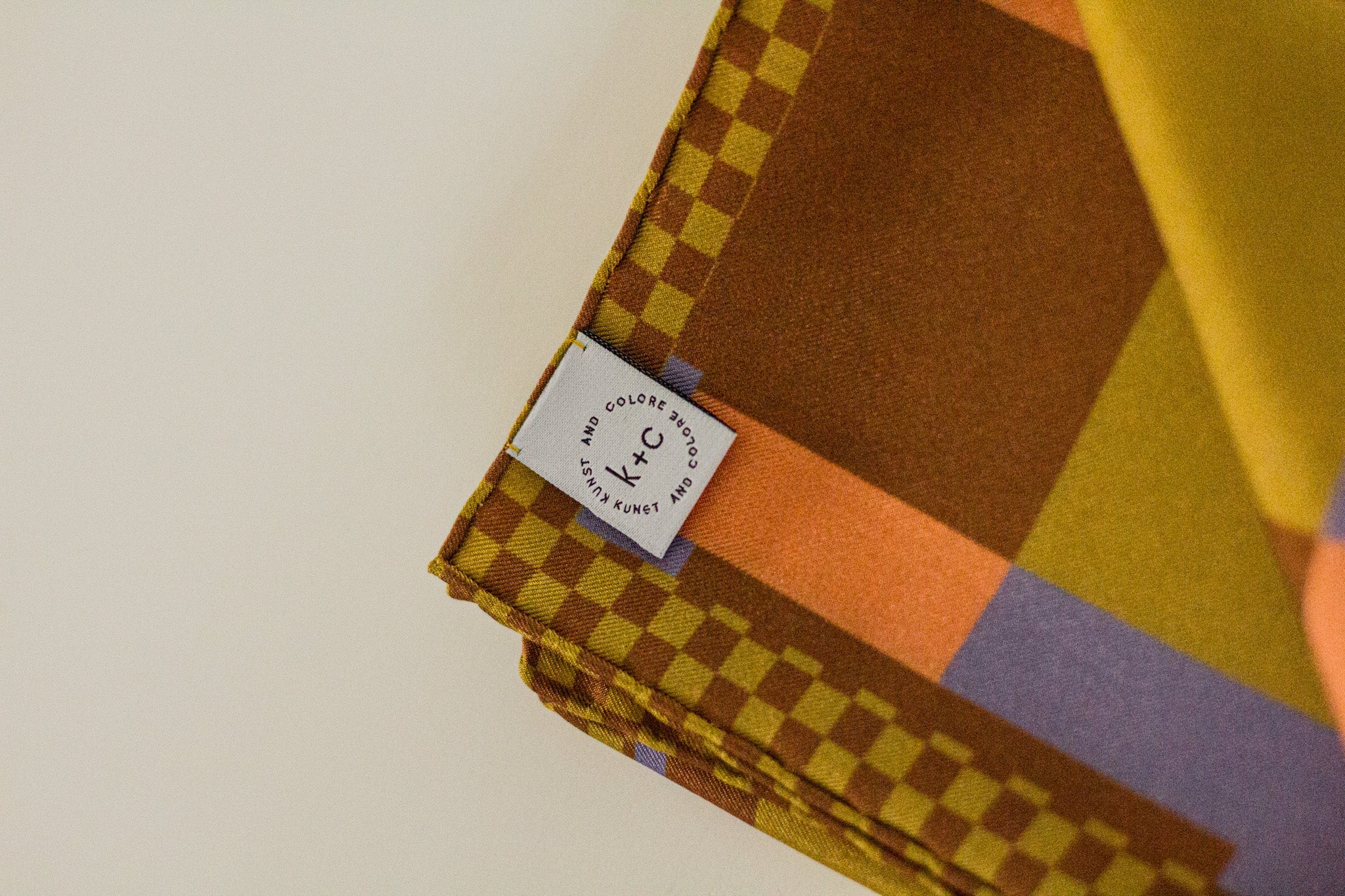 Checkmate by Kunst & Colore, 63cm Silk Scarf