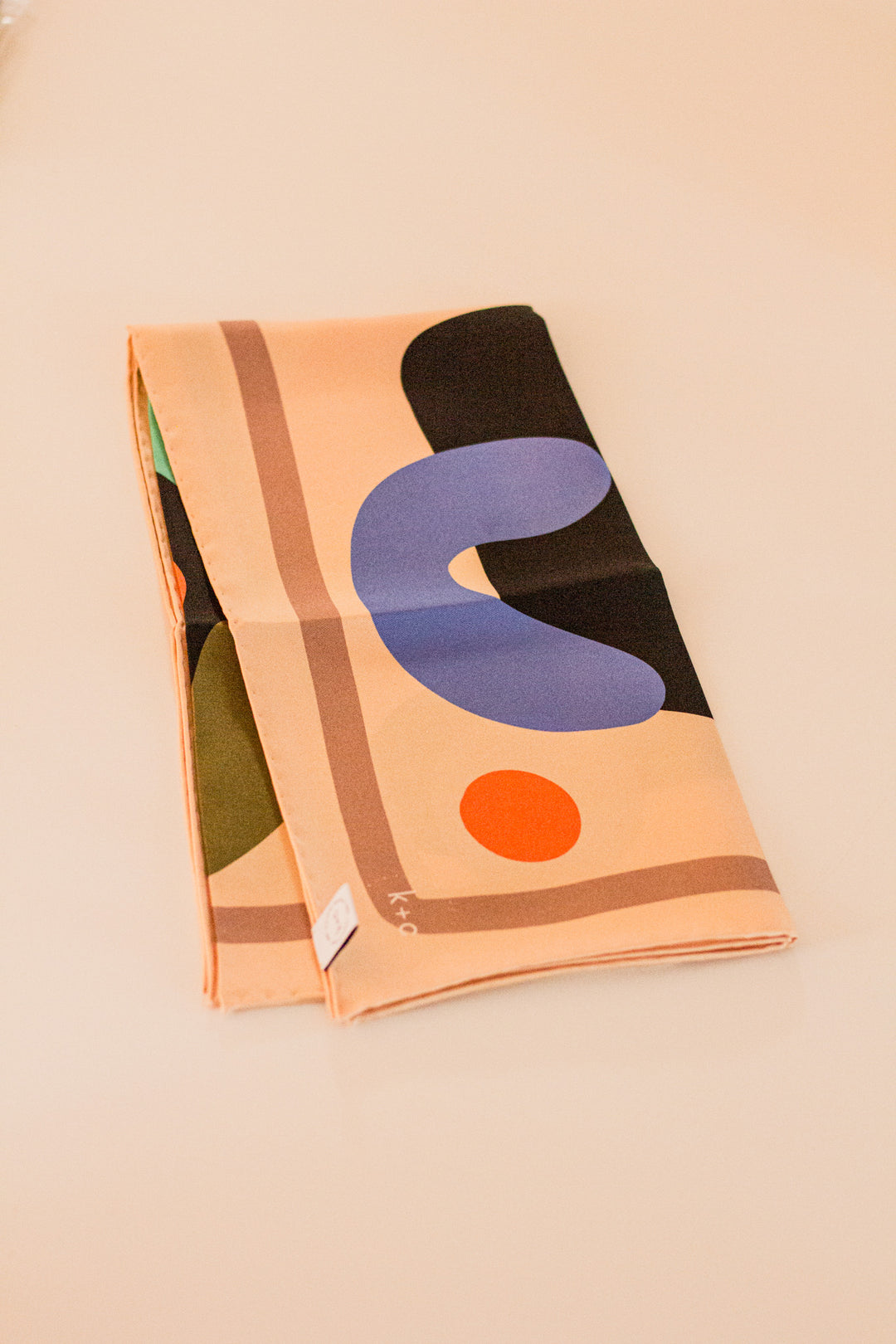 Minor Defect - White Chocolate Blondie by Kunst & Colore, 87cm Silk Scarf