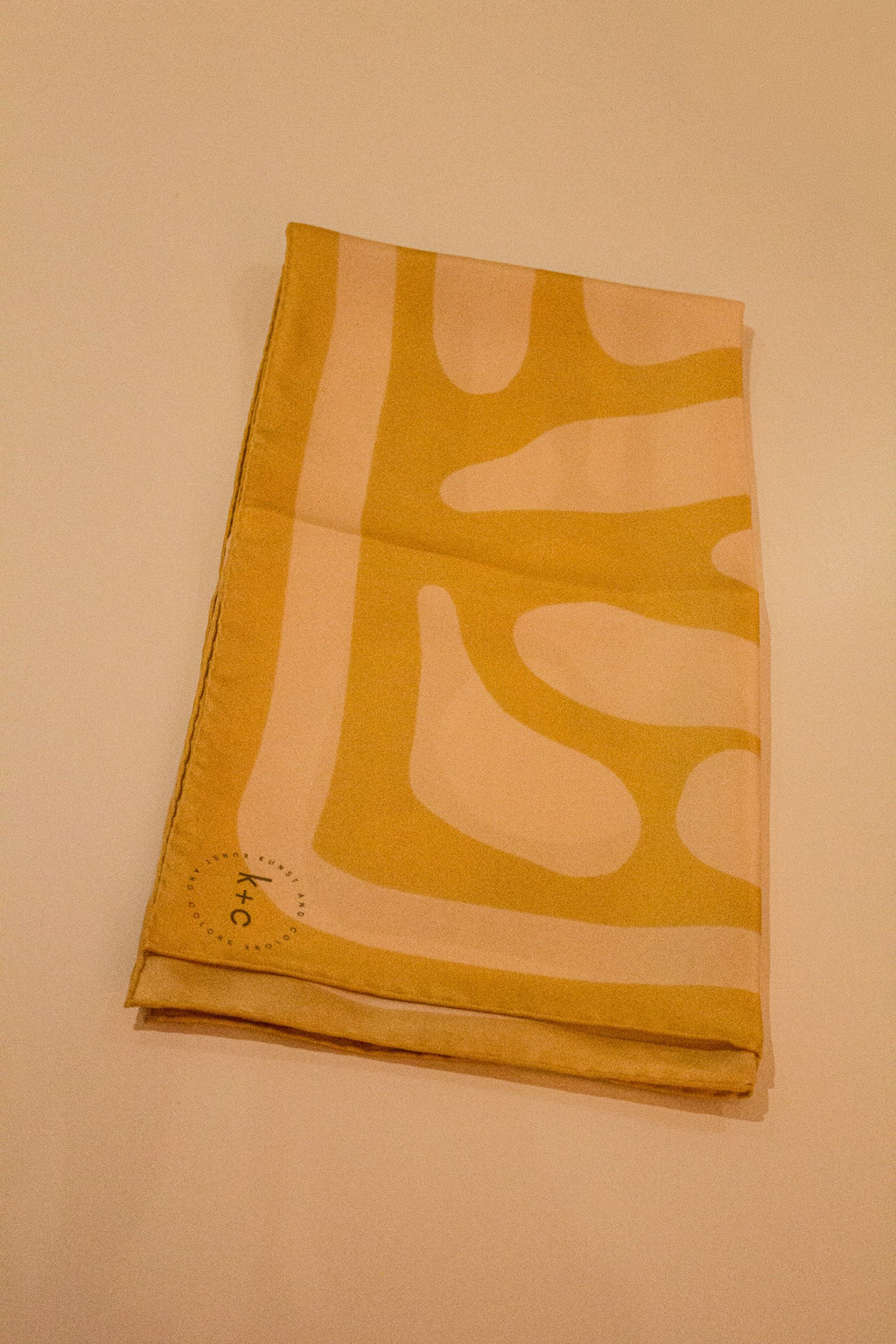 Crazy Pave In Butter by Kunst & Colore, 87cm Silk Scarf