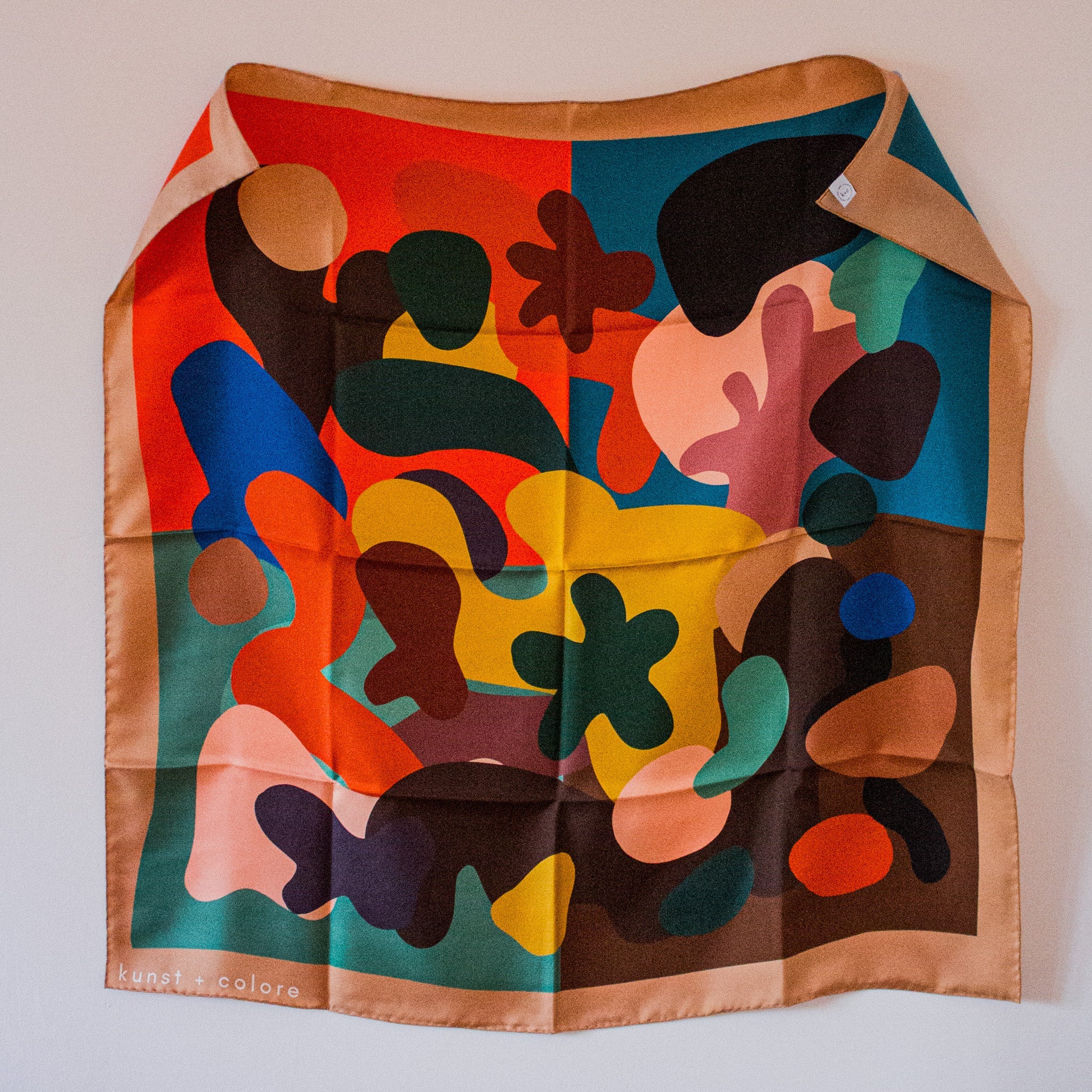 Tricolore by Kunst & Colore, 87cm Silk Scarf