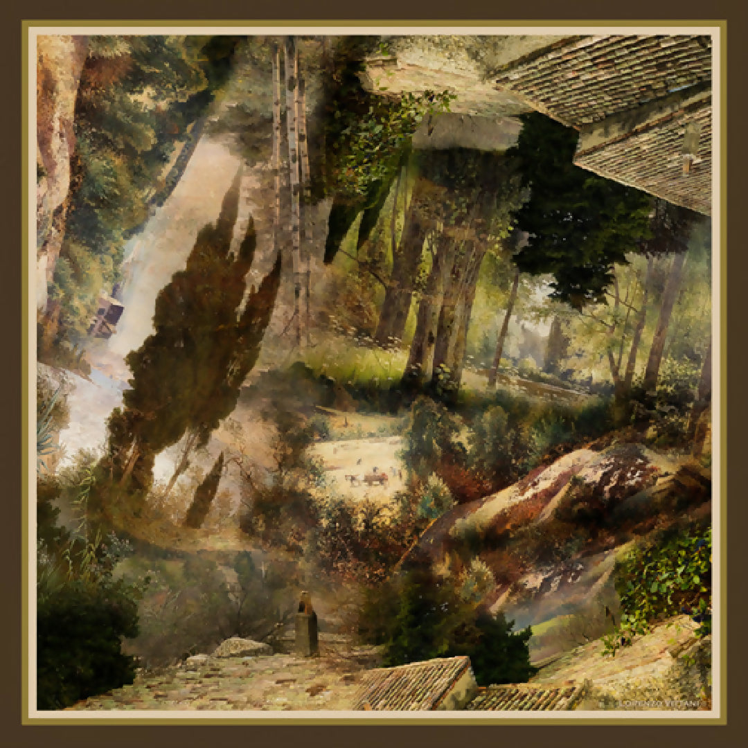 378-2-French-Scene,-Brown-Forest-Green-web