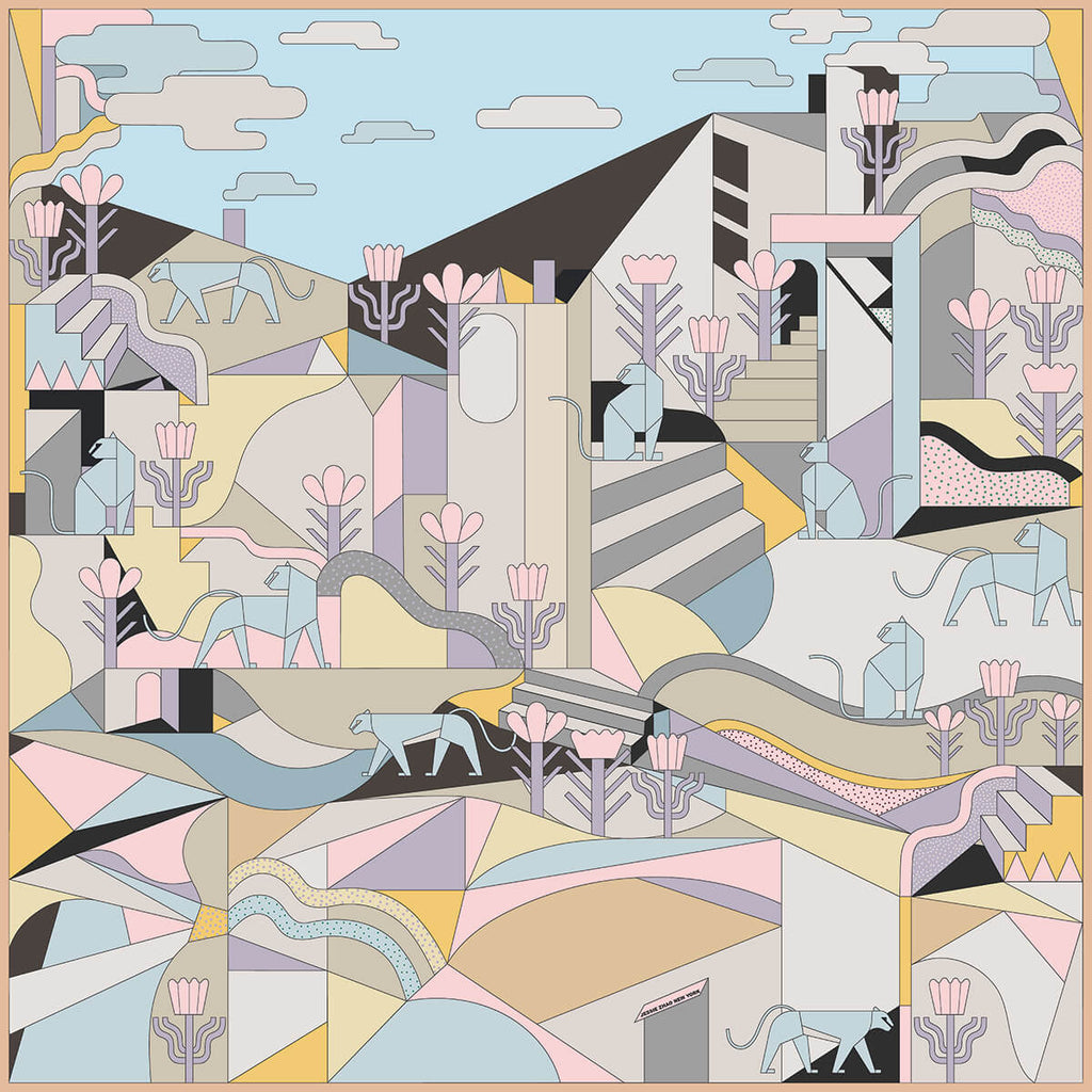 Jessie Zhao | Jungle Puzzle Double Sided Silk Scarf