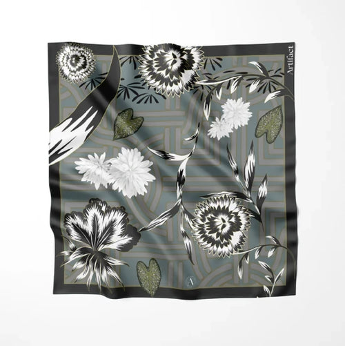 silva-noire-silk-scarf-black-white-floral
