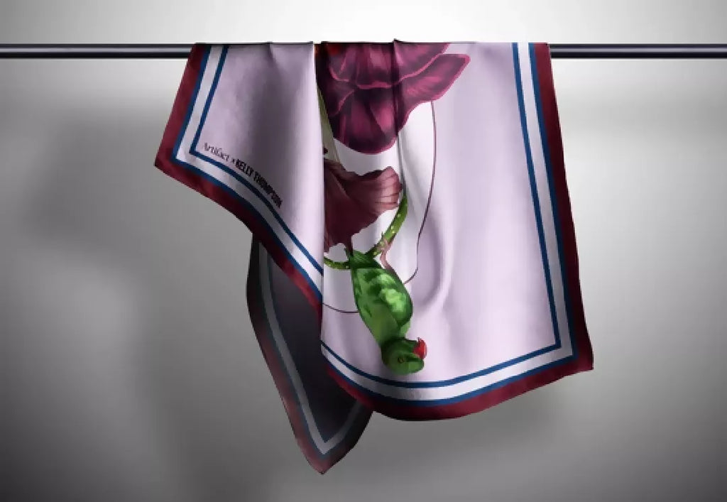 ArtifactxKT_PlumePlumSilkScarf_1