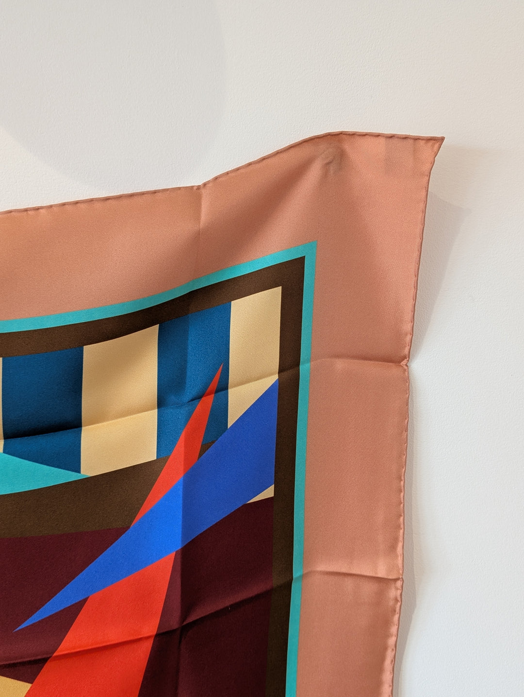 Tessa Framed Rose by Kunst & Colore, 65cm Silk Scarf